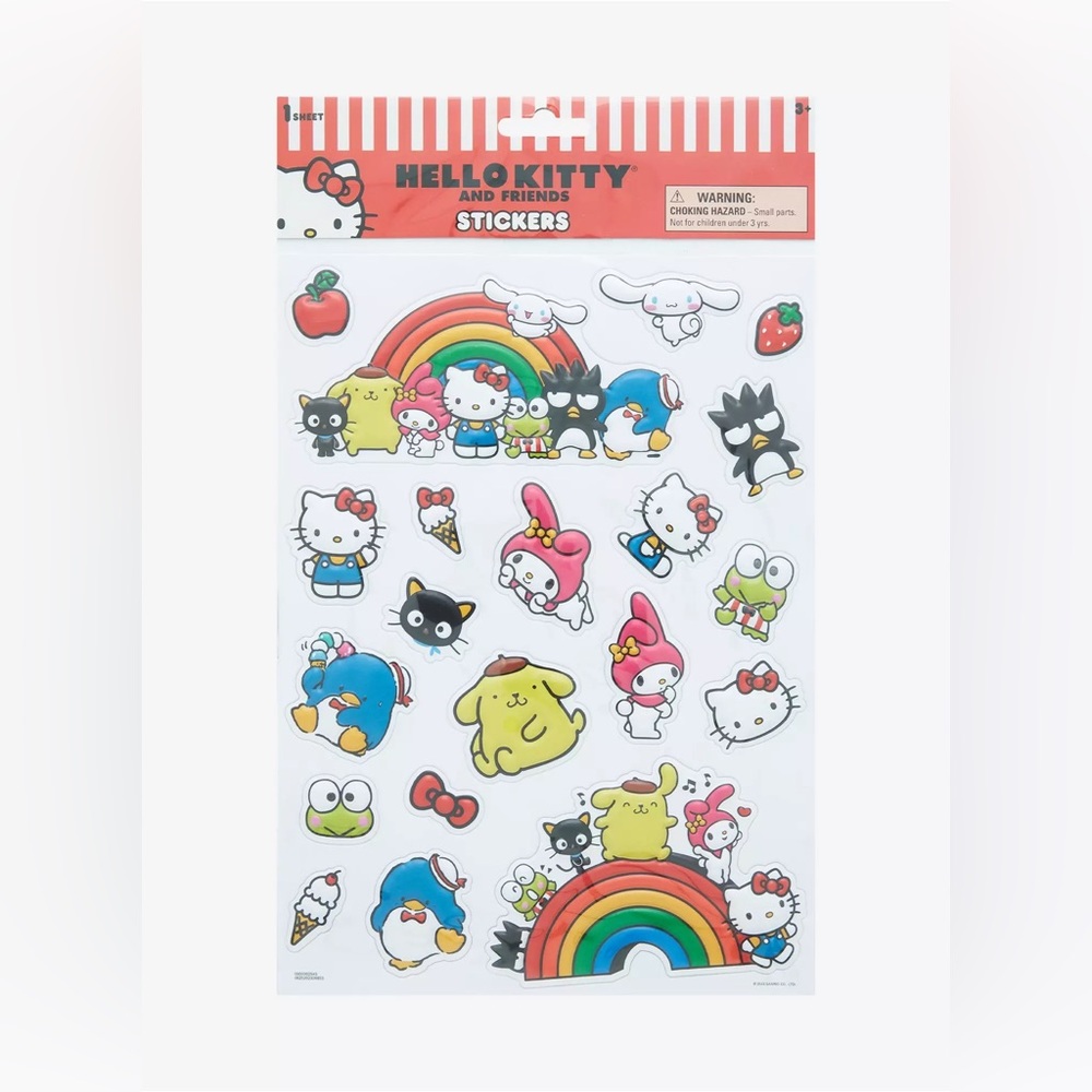 Hello Kitty and Friends Sticker Sheet